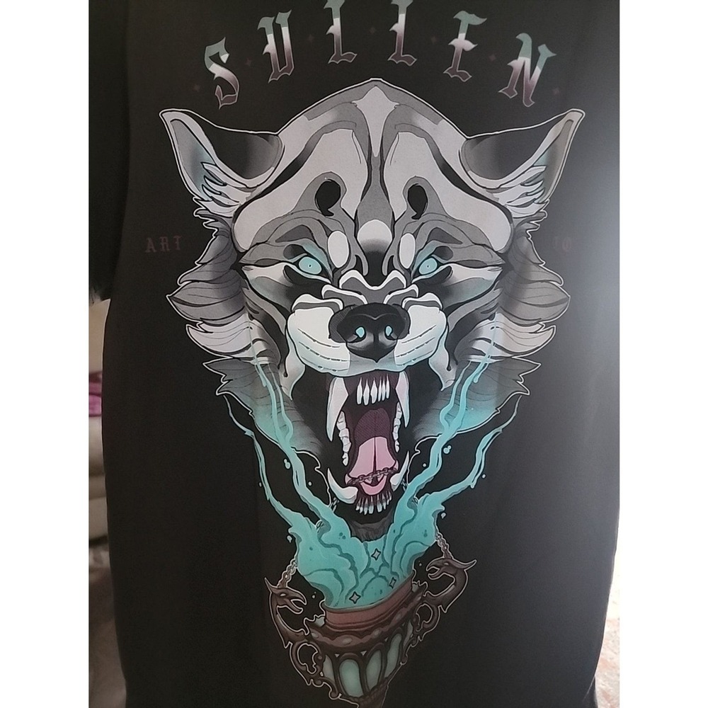 Men's Sullen Art Collective Wolf Conjuring Tattoo Premium NWT T-Shirt Small A120